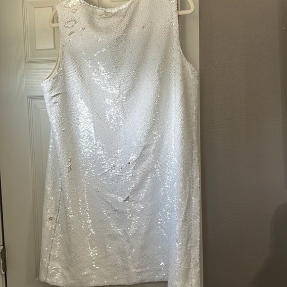 Madewell White Sequin Dress - Picture 3 of 10